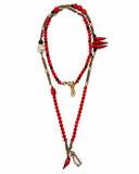 LONG CORAL NECKLACE