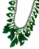 COLLANA BOTANICA FOGLIE VERDI
