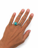 ANELLO SFERA E BAGUETTE