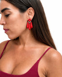 ORECCHINI GOCCIA CORALLO