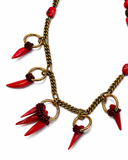 RED HORN NECKLACE