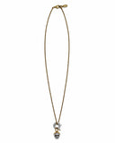 COLLANA CON MOSCHETTONE GIOIELLO E PENDENTE