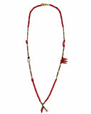 LONG CORAL NECKLACE