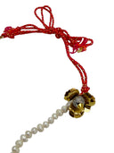 COLLANA PERLE DI FIUME E CORDONCINO COLORATO