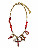 CORAL CHARM NECKLACE