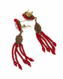 ORECCHINI FRANGE CORALLO