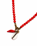 LONG CORAL NECKLACE