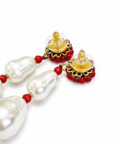 HEART AND PEARL EARRINGS