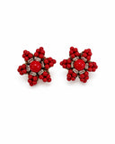 CORAL FLOWER EARRINGS