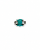 ANELLO SFERA E BAGUETTE