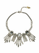 JEWEL NECKLACE WITH GEOMETRIC CRYSTALS