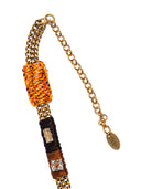 NECKLACE WITH WOVEN CORDS