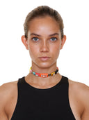 NECKLACE WITH WOVEN CORDS