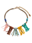 NECKLACE WITH CORD FRINGES