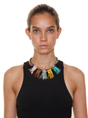 NECKLACE WITH CORD FRINGES