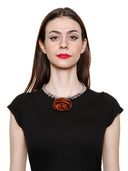SATIN ROSE CHOKER