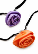 SATIN ROSE CHOKER