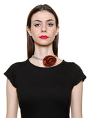CHOKER CON ROSA SATIN
