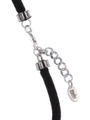 COLLANA CORDA E PIETRE CRISTALLO