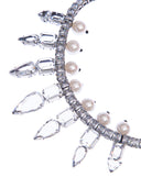 CHOKER DI CRISTALLI E PERLE