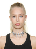 CHOKER DI CRISTALLI E PERLE