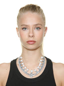 COLLANA CRISTALLI CON PERLE