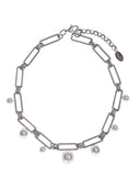COLLANA CATENA CON PERLE