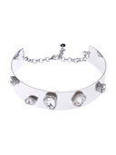 RIGID CHOKER WITH CRYSTALS