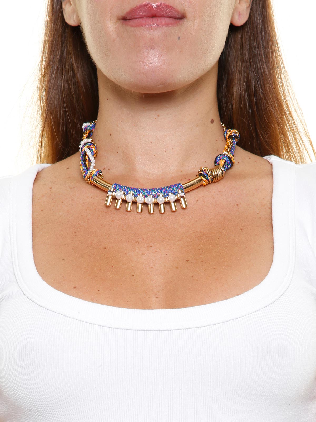 アクセサリー Rada necklace Necklace with colored tubular | Radà Accessories – RADA'