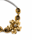 COLLANA STRASS CON MAXI FIORE GIOIELLO