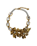 CRYSTAL NECKLACE WITH MAXI JEWEL FLOWERS