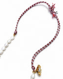 COLLANA PERLE DI FIUME E CORDONCINO MULTICOLOR