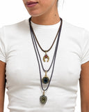 COLLANA CORDONCINO COLORATO PORTAFORTUNA