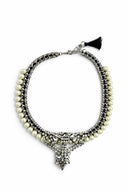RHINESTONE CASCADE NECKLACE