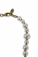 PEARL NECKLACE WITH JEWELED PENDANT