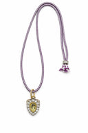 COLLANA CORDONCINO COLORATO E PENDENTE GOCCIA GIALLA