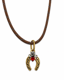 COLLANA CORDONCINO COLORATO PORTAFORTUNA
