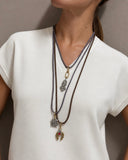 COLLANA CORDONCINO COLORATO PORTAFORTUNA