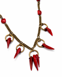 RED HORN NECKLACE