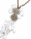 COLLANA FIORE CASCATA BIANCA