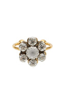 RHINESTONE FLOWER RING