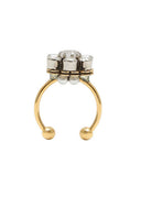 RHINESTONE FLOWER RING