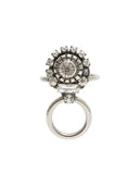 CRYSTAL RING WITH CIRCLE