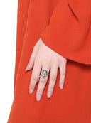 CRYSTAL RING WITH CIRCLE