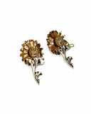 DAISY EARRINGS WITH CENTRAL STONE