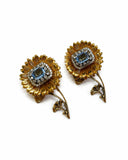 DAISY EARRINGS WITH CENTRAL STONE