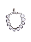 Bracciale con pietre ovali di cristallo