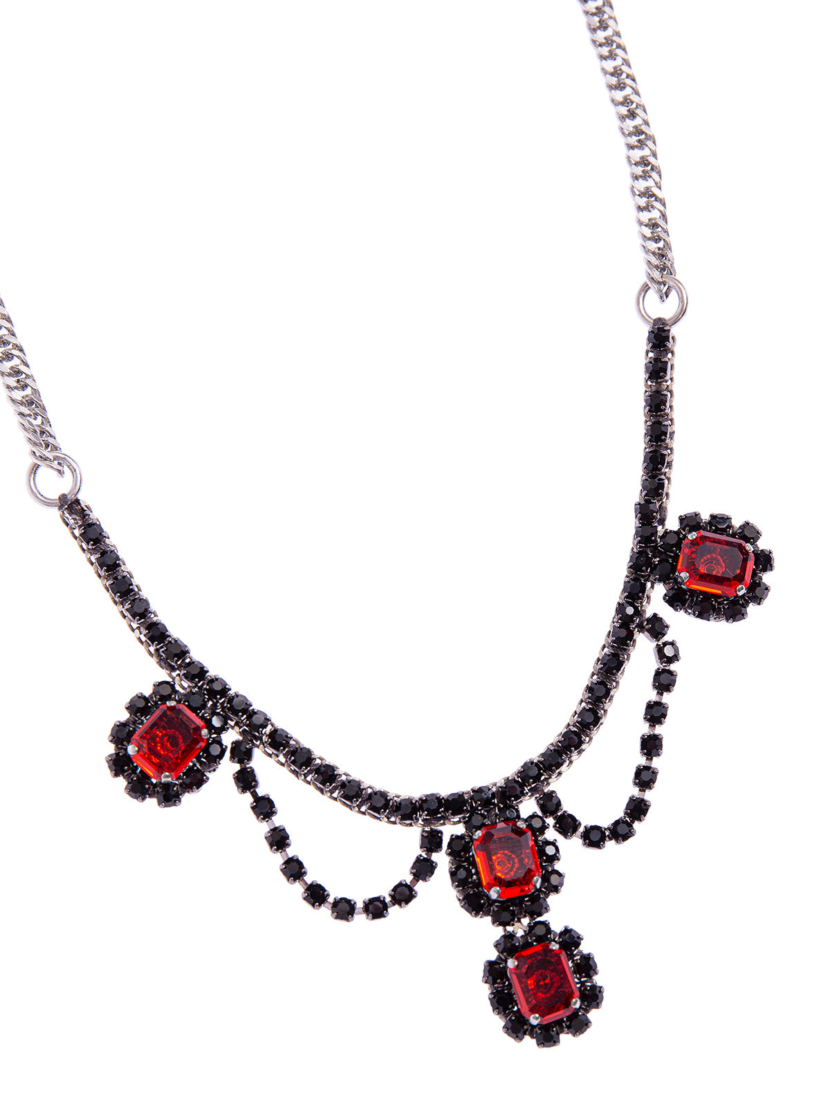 アクセサリー Rada necklace Rhinestone and multi-colored stone necklace | Radà Accessories – RADA'