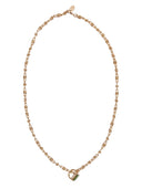 Catena con anello e pietre