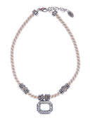 Collana corda con centrale gioiello